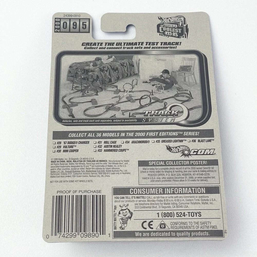 Hot Wheels Greased Lightning Silver 2000 First Editions 35 Of 36 095